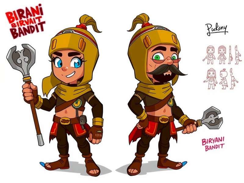 Biryani Bandit Character Design